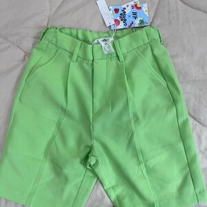 H&M kids Vibrant Green Shorts
